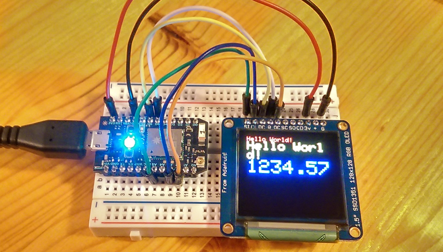Particle Photon with OLED Display